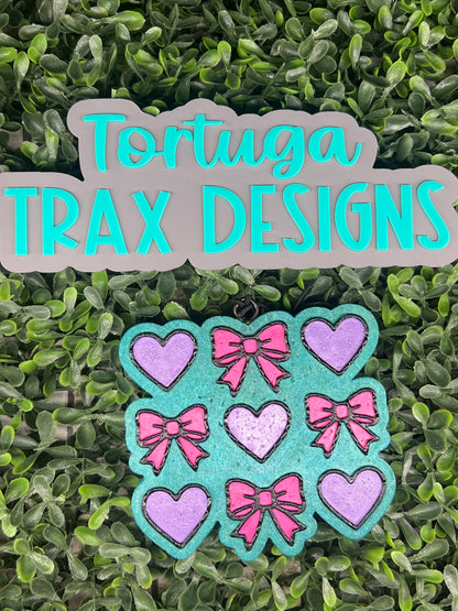Heart n Bow Tic Tac Toe (Custom Option Available)