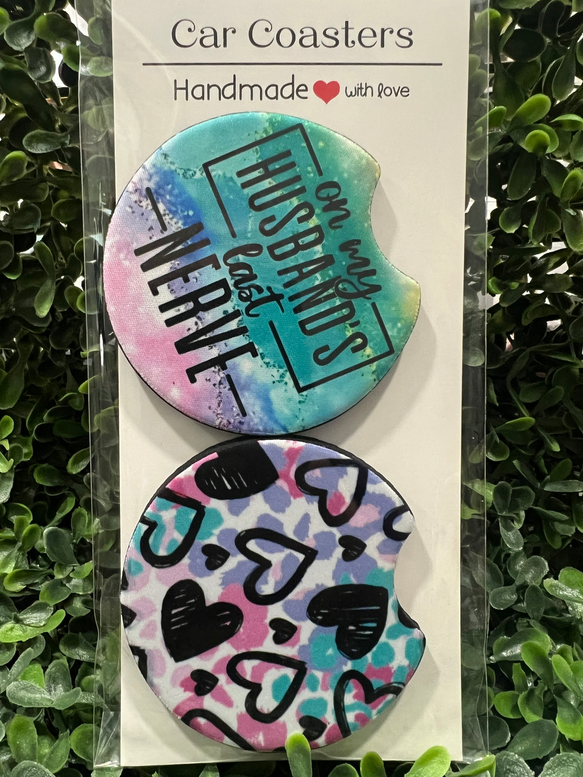 Car Coasters - On My Husbands Last Nerve