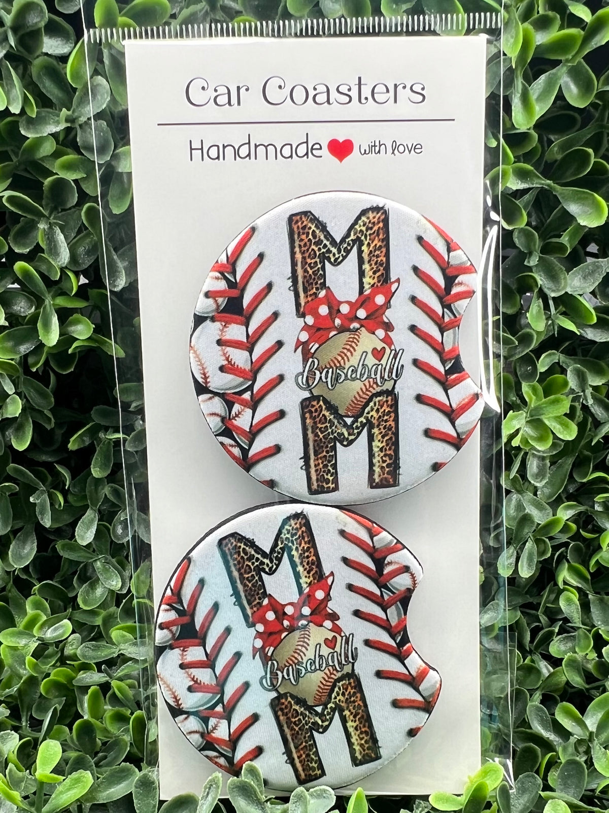 Car Coasters - Baseball Mom