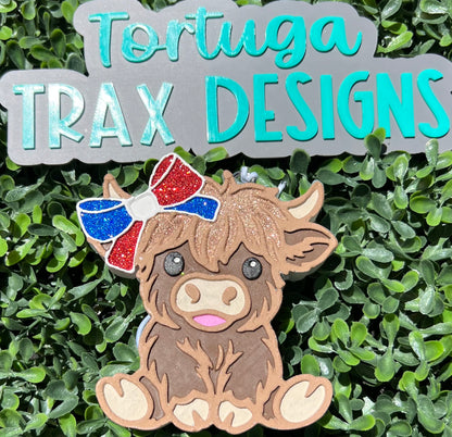 Highland Cow w/ Bow (Custom Order Here)