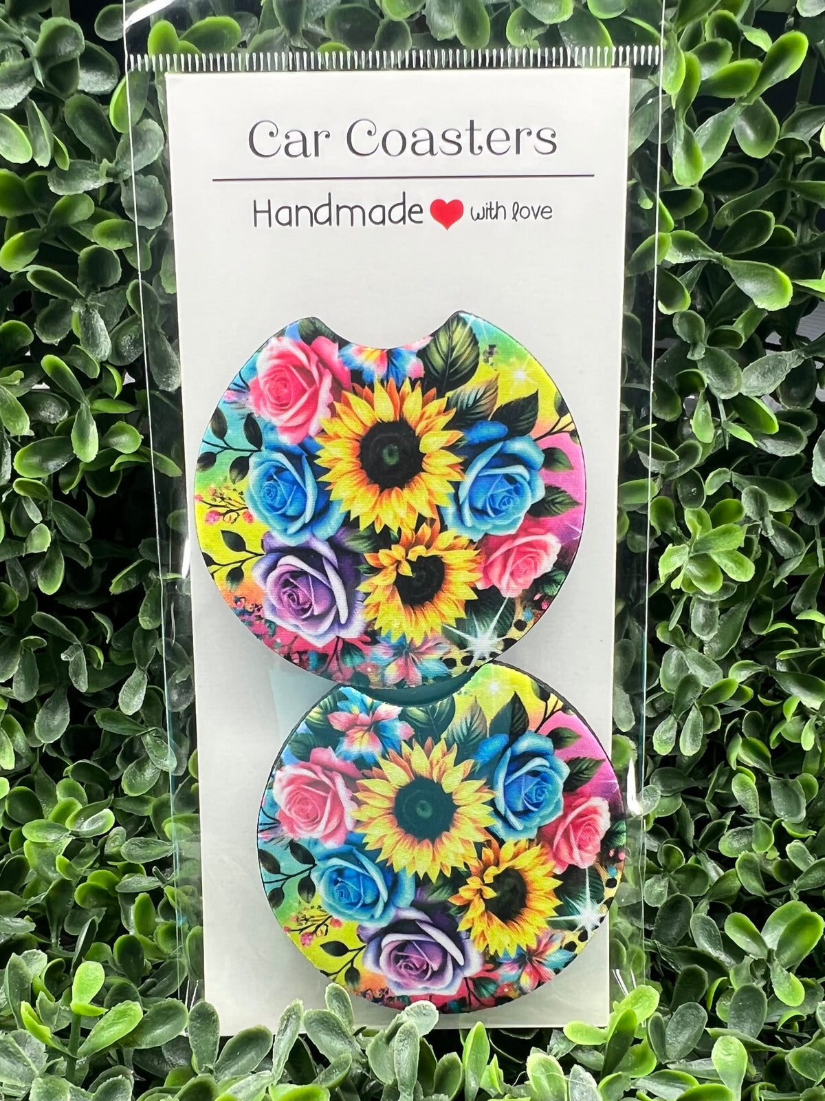 Car Coasters - Flowers