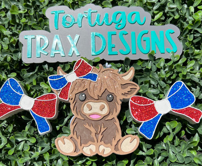 Highland Cow w/ Bow (Custom Order Here)