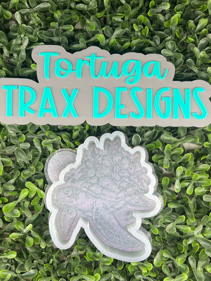 Turtle w/ Flowers (Custom Option Available)