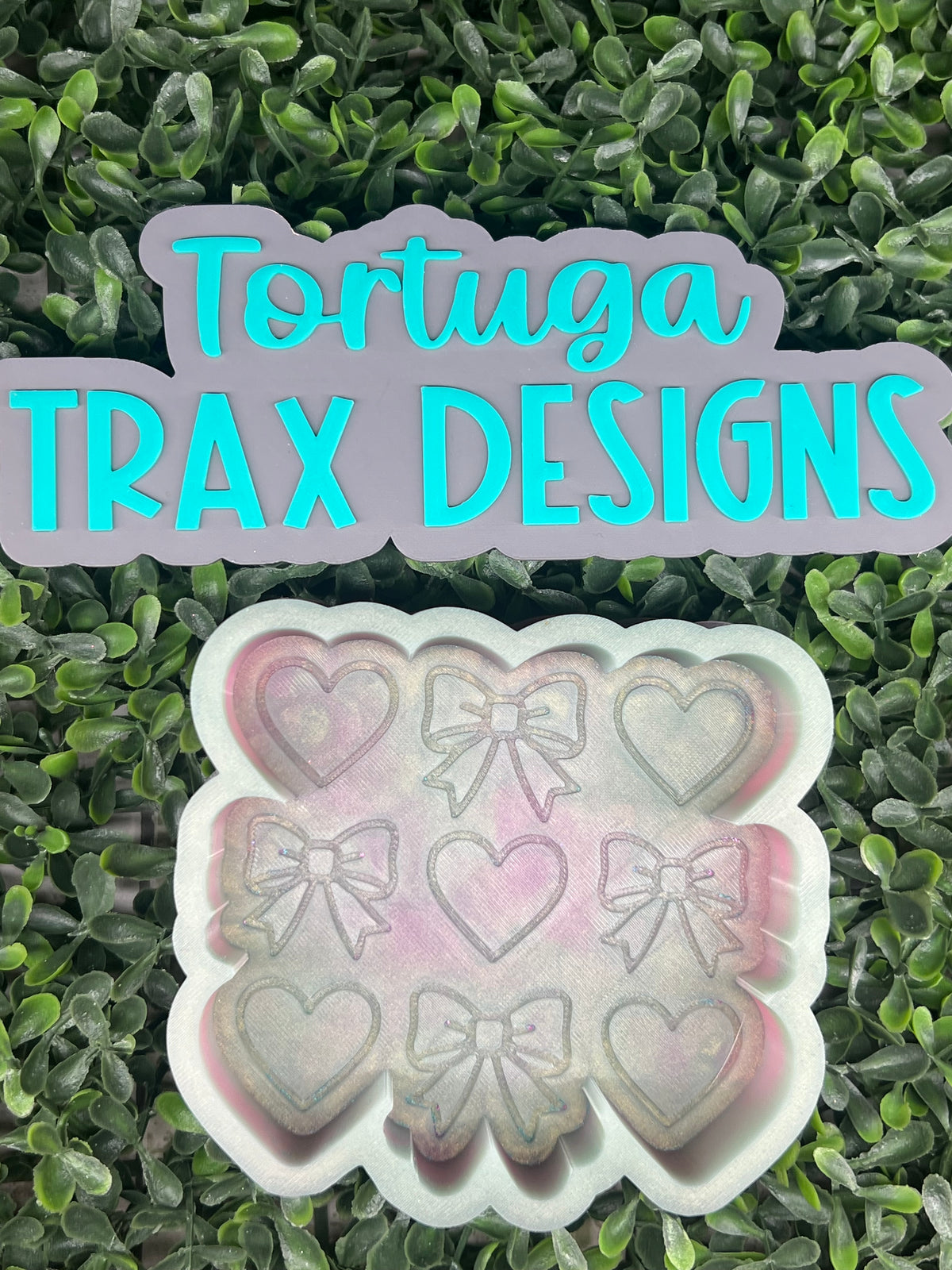 Heart n Bow Tic Tac Toe (Custom Option Available)