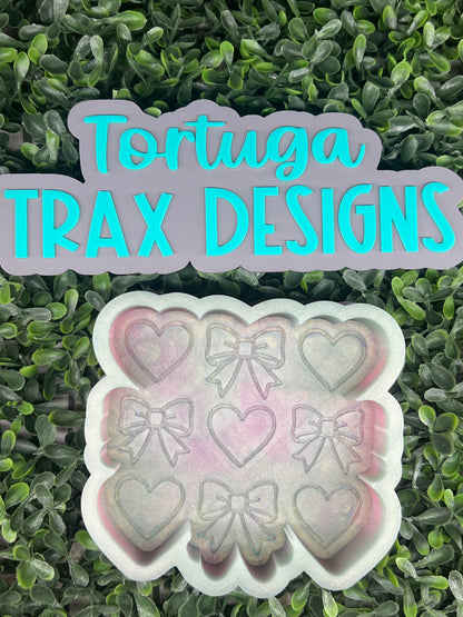 Heart n Bow Tic Tac Toe (Custom Option Available)