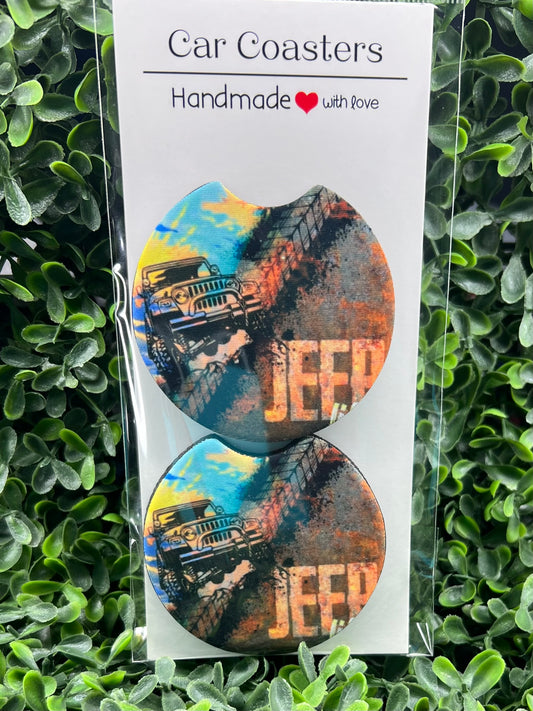Car Coasters - Jeep Tread