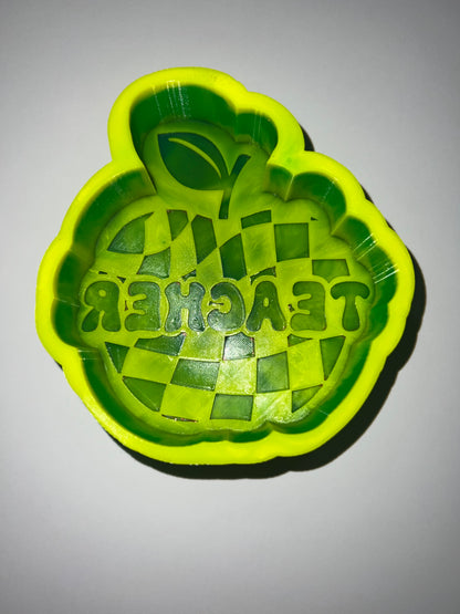 Pink Apple Punch - Checkered Teacher Apple(Custom Option Available)