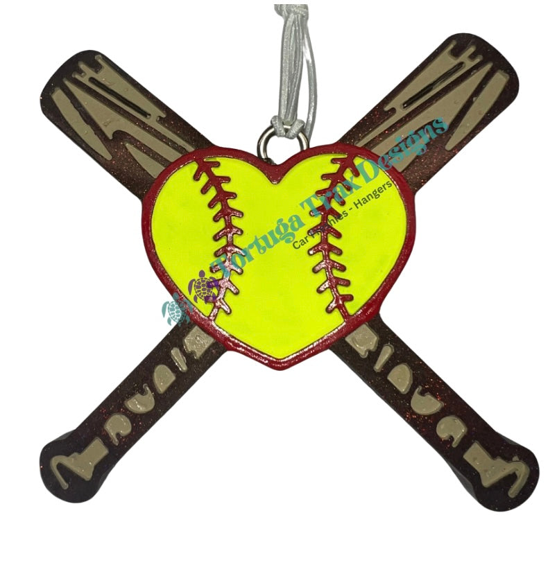 Baseball/Softball Heart (Custom Option Available)