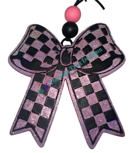 Checkered Bow (Custom Option Available)